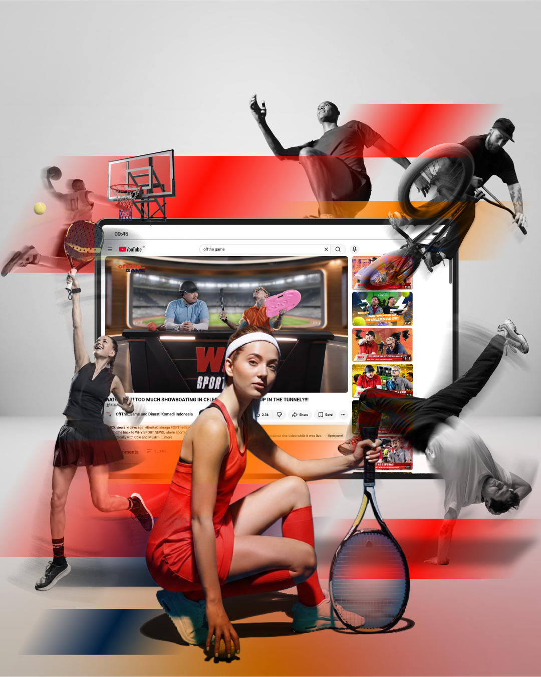 Sports, creators, and entertainment connected through media
